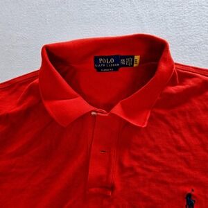 Polo Ralph‎ Lauren Kids Red Short Sleeve Classic Fit Cotton Pique Polo Shirt XXL